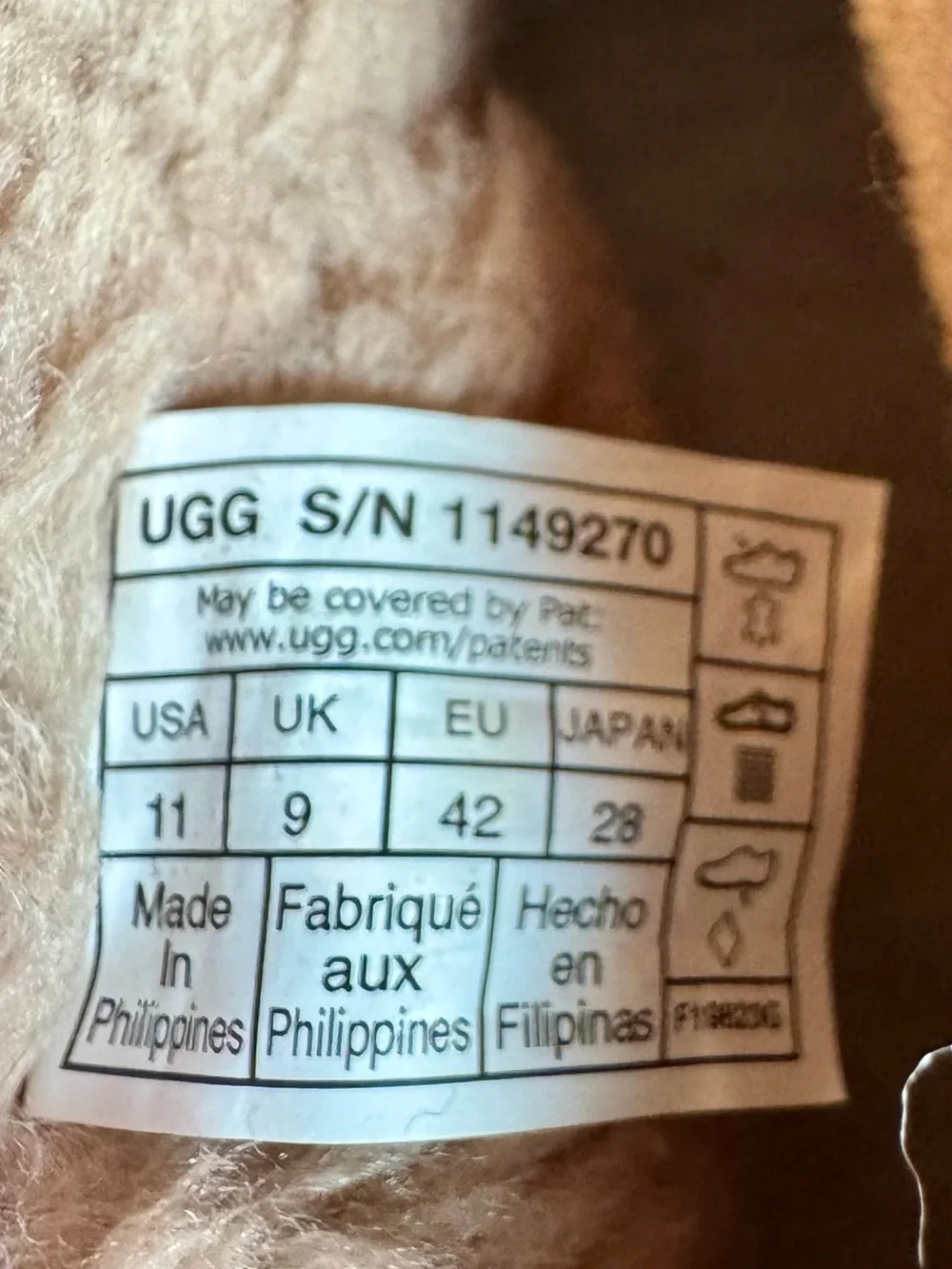 UGG warm faux